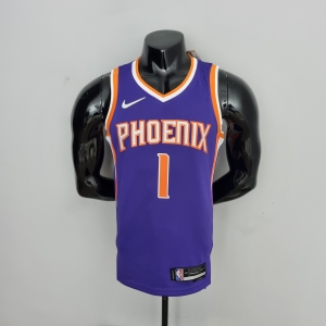 75th Anniversary Booker #1 Phoenix Suns Purple NBA Jersey