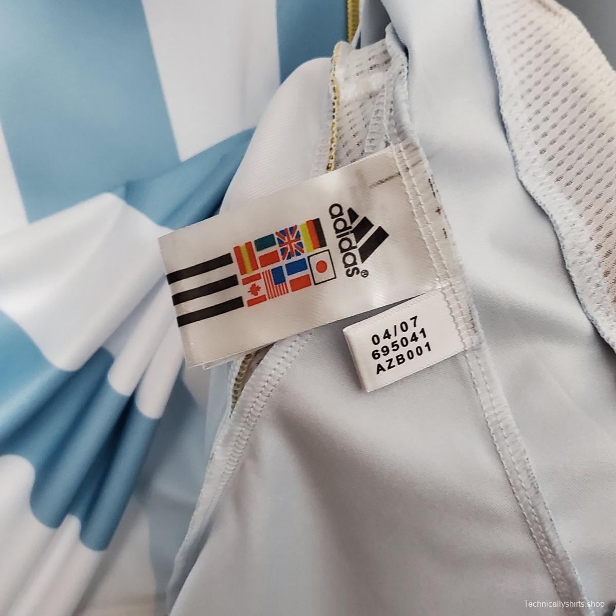 Retro 2006 Argentina home Soccer Jersey