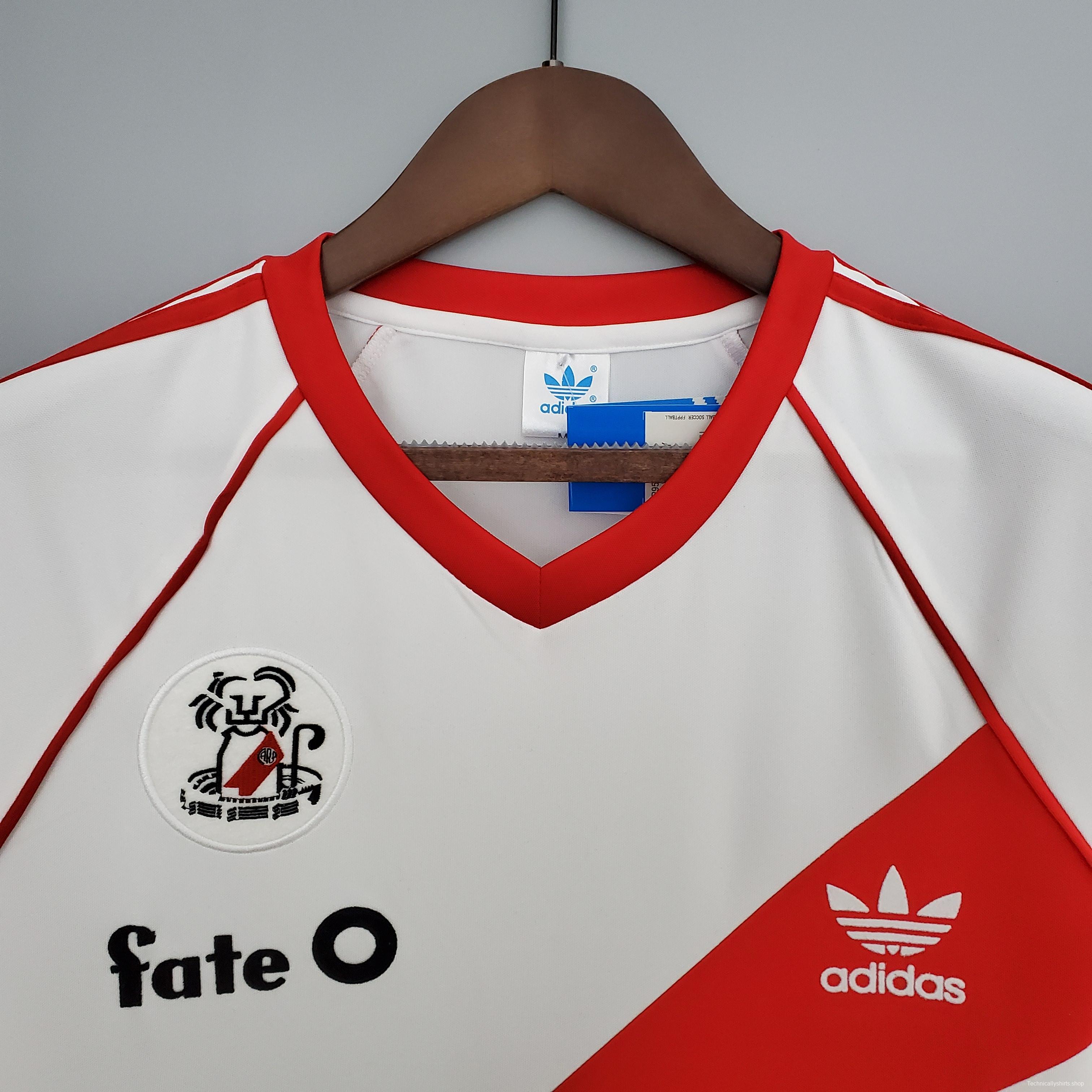 Retro 1986 River Plate home Soccer Jersey