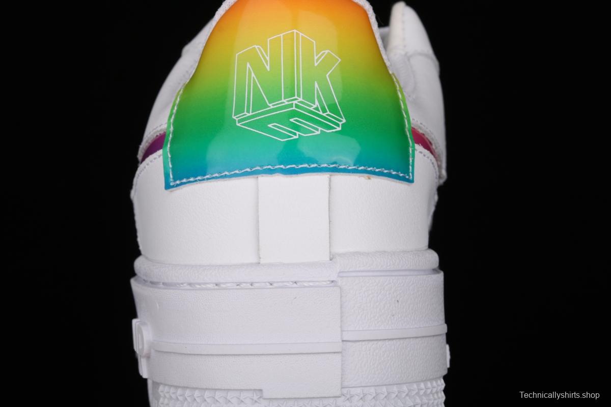 NIKE Air Force 1 Pixel deconstructing wind low-top casual board shoes DH3860-007