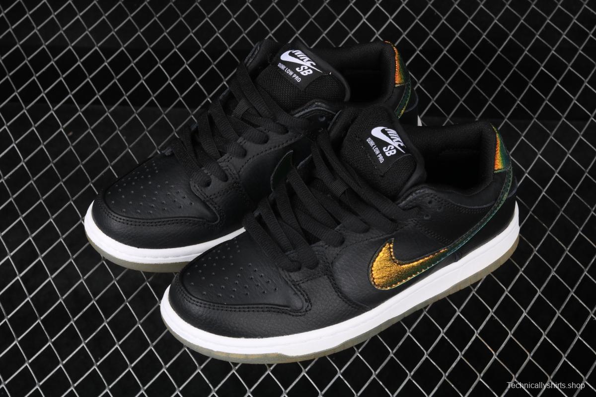 NIKE DUNK Low Pro SB Motorcycle Helmet chameleon gradual hook crystal bottom casual board shoes 304292-091