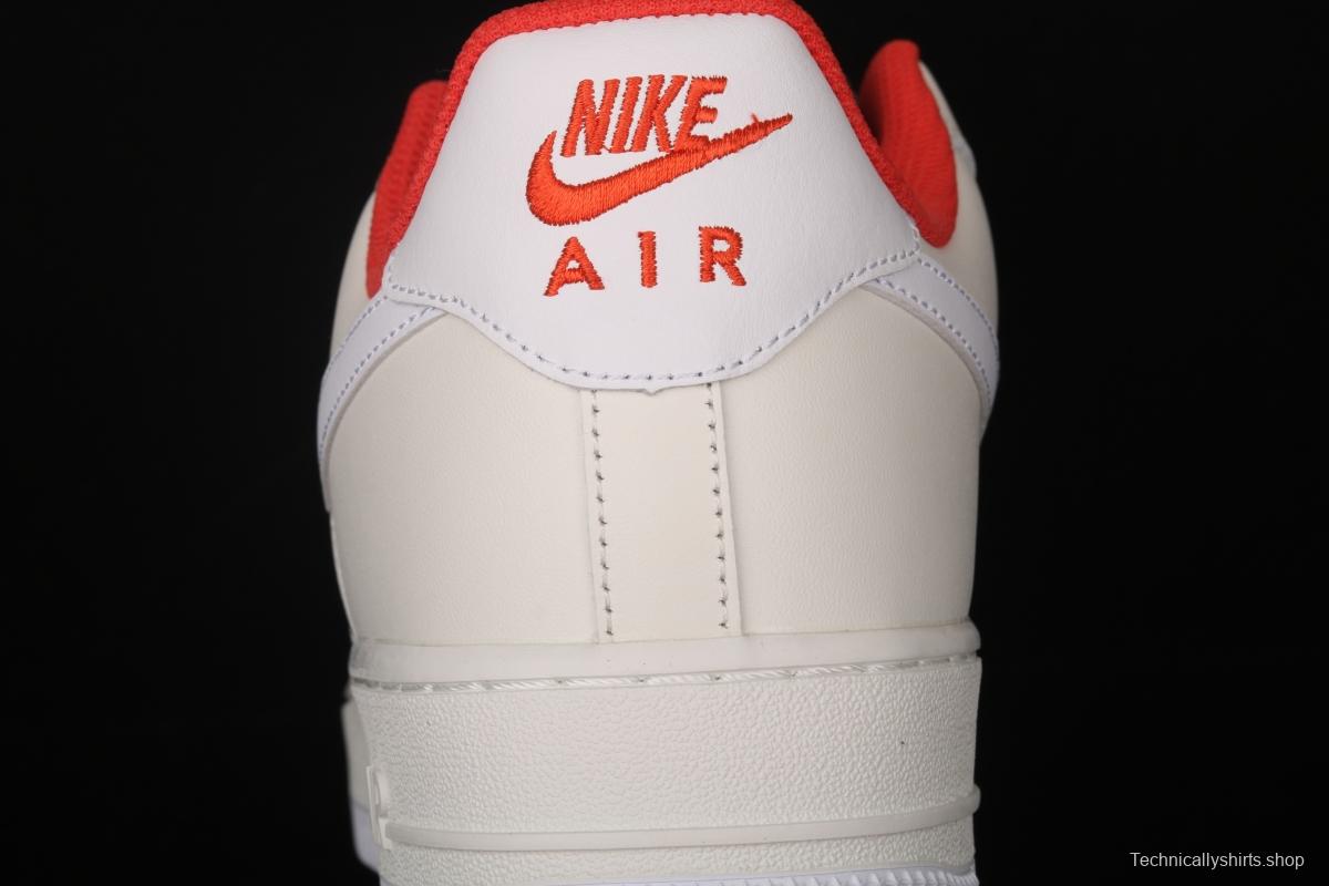 NIKE Air Force 1' 07 Low gray-red pigeon color matching low-top casual board shoes CT3427-900