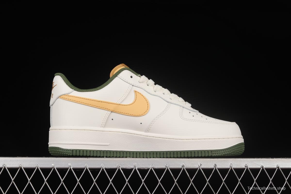 NIKE Air Force 1'07 Low Beige Yellow Hook Low Top Sports Casual Sneakers LS9042-108