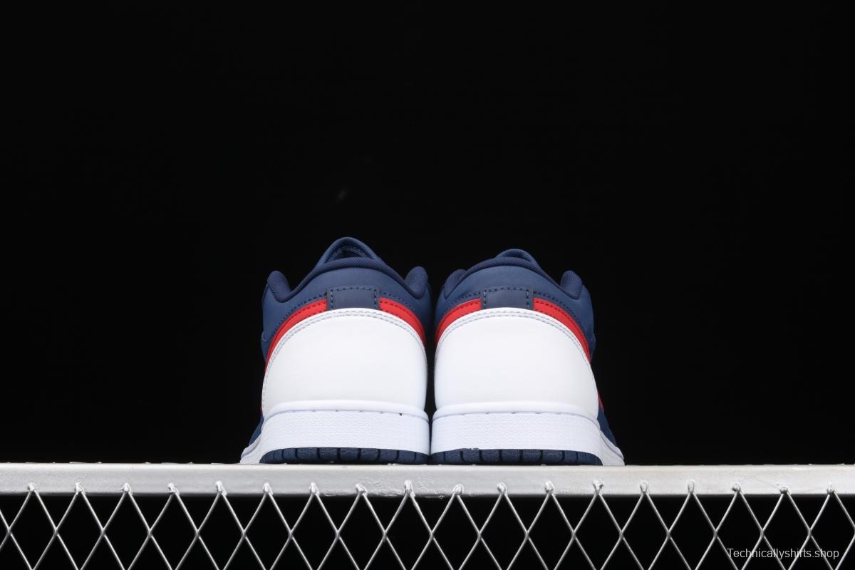 Air Jordan 1 Low Patriot Blue Red low Gang Culture Leisure Sports Board shoes CZ8454-400