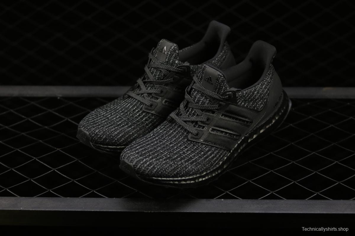 Adidas Ultra Boost 4.0BB6171 fourth generation knitted striped gray-black UB