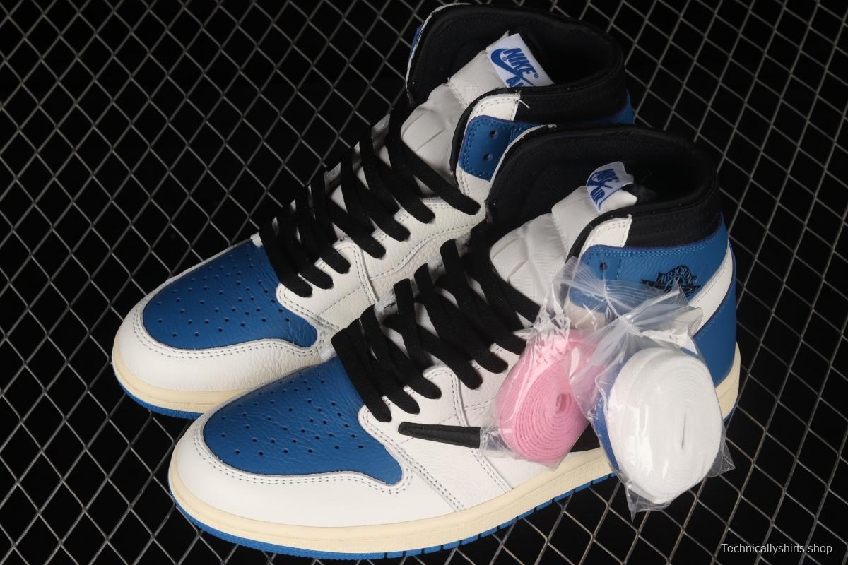 Travis Scott x Air Jordan 1 High OG Lightning inverted tick DH3227-105