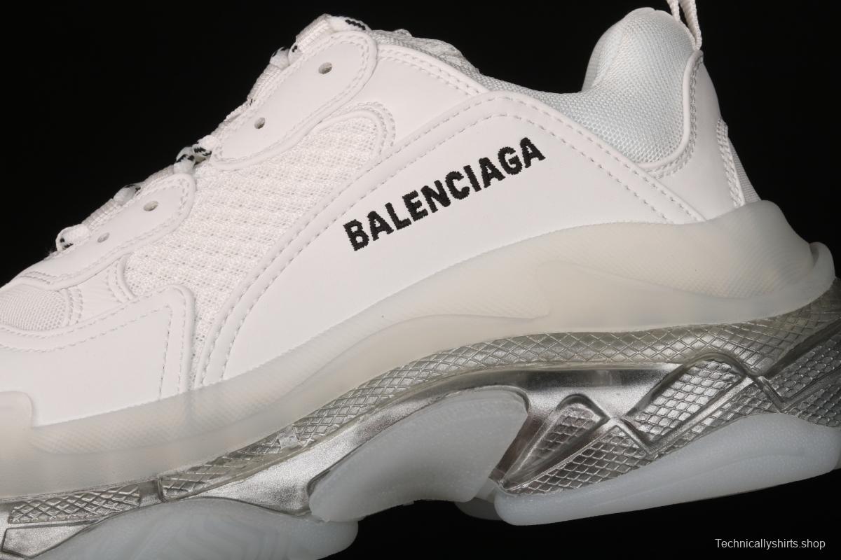 Balenciaga Triple S 3.0 full-combination nitrogen crystal outsole W2FB29001 for retro casual running shoes