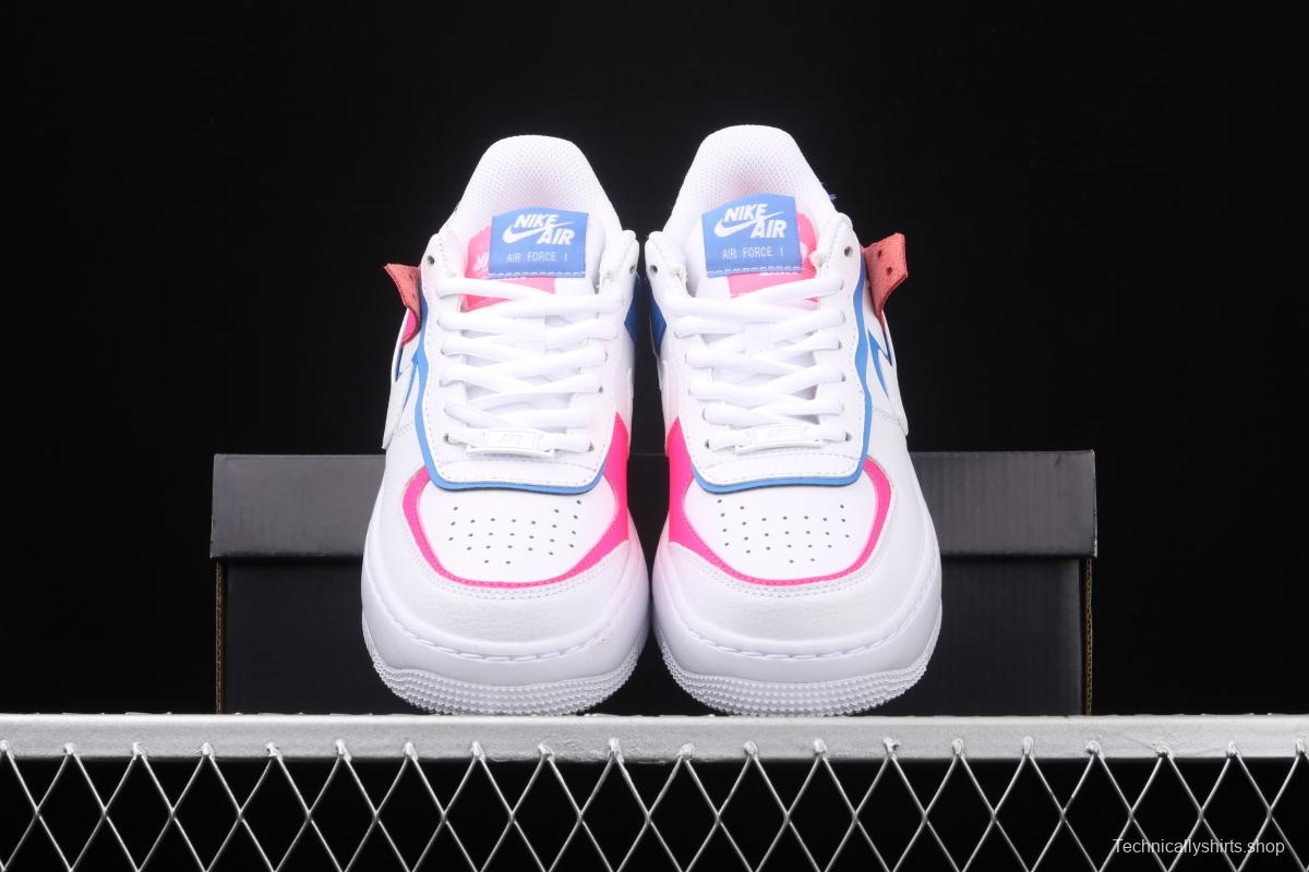 NIKE Air Force 1 ShAdidasow light weight heightened low-top board shoes CU3012-111,