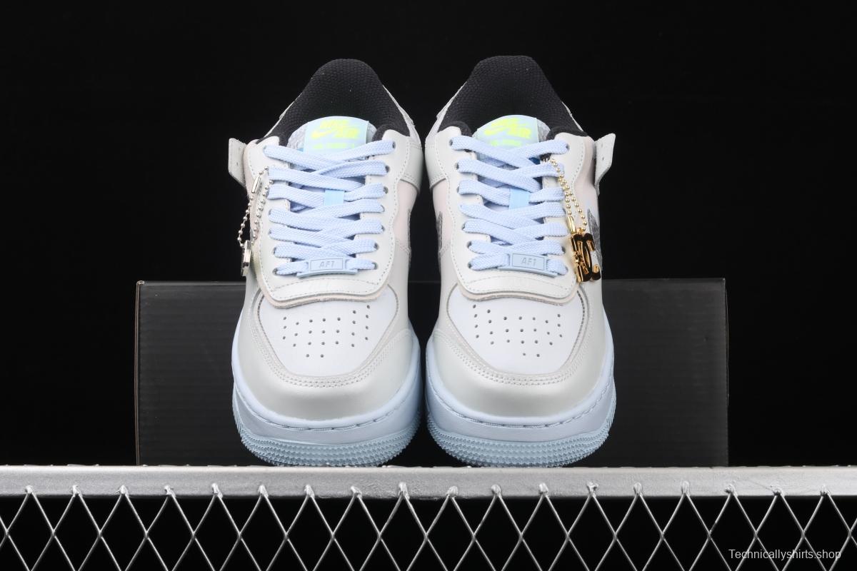 NIKE Air Force 1 ShAdidasow light weight heightened low-top 100-board shoes CV3027-001