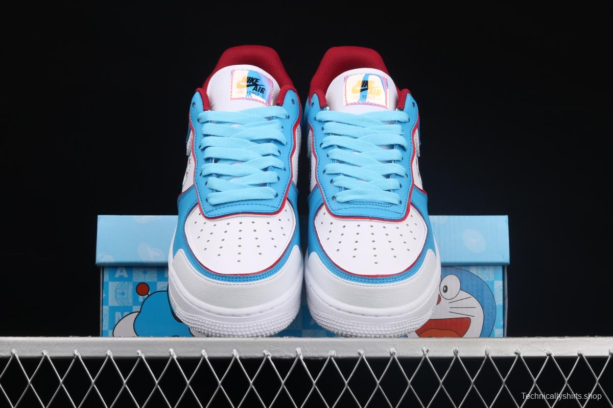 NIKE Air Force 11607 Doraemon robot cat-themed low-top casual board shoes BQ8988-106