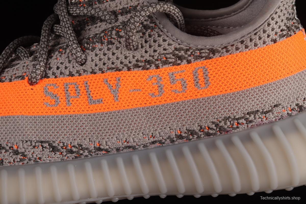 Adidas Yeezy 350 Boost V2 GW1229 Grey Orange Starry BASF Boost Original Bottom