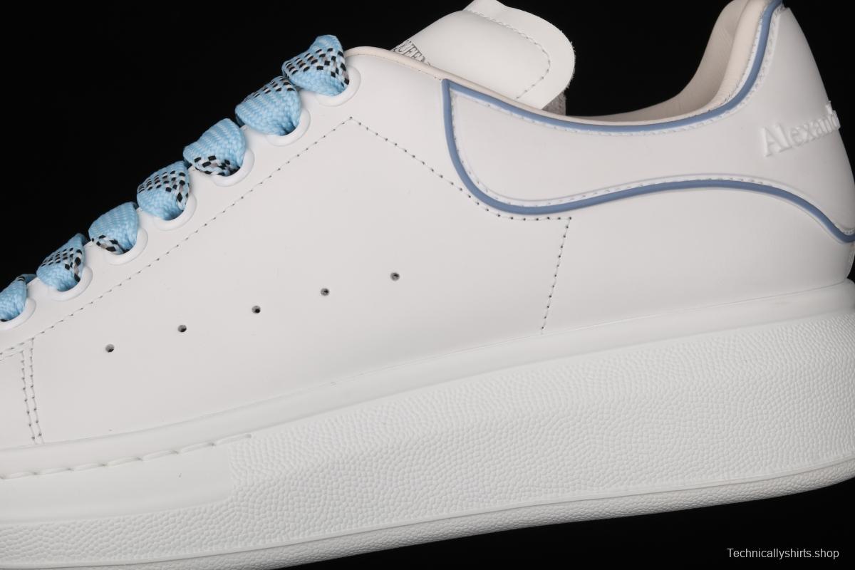 Alexander McQueen white and blue gel drop