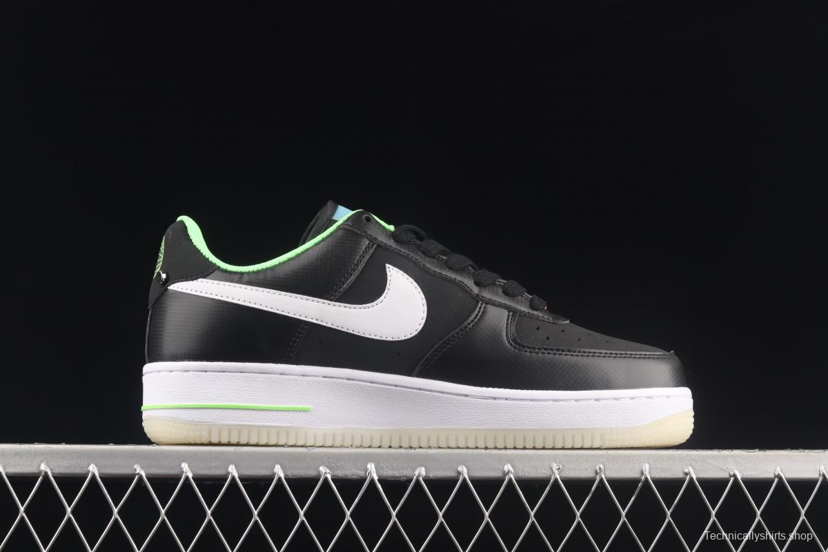 NIKE Air Force 1: 07 Low video game boy black, white and blue for low-top casual board shoes DO7085-001