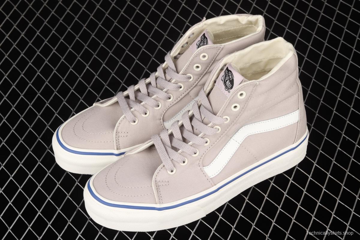 Vans Sk8-Hi Slim side striped high-upper light canvas high-upper shoes VN0A4U164U1