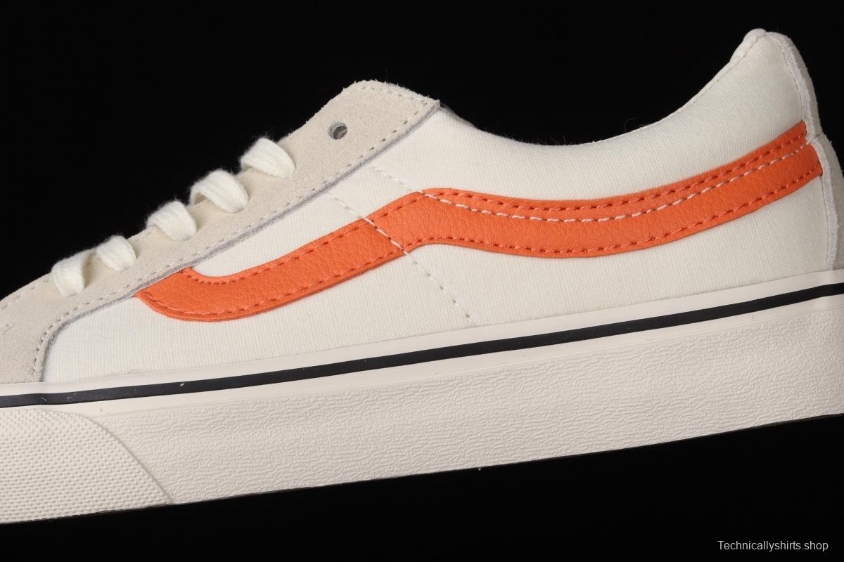 Vans Sk8-Low Reissue S classic white rice and white orange low-top leisure canvas vulcanized board shoes VN0A4UW14WU