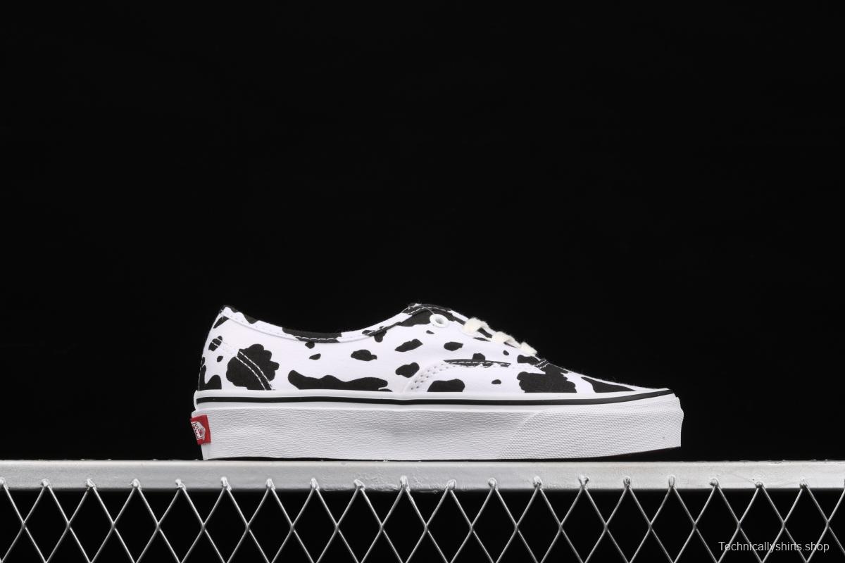 Vans Authentic Vance black and white cow striped Anaheim canvas board shoes VN0A40E5NNA