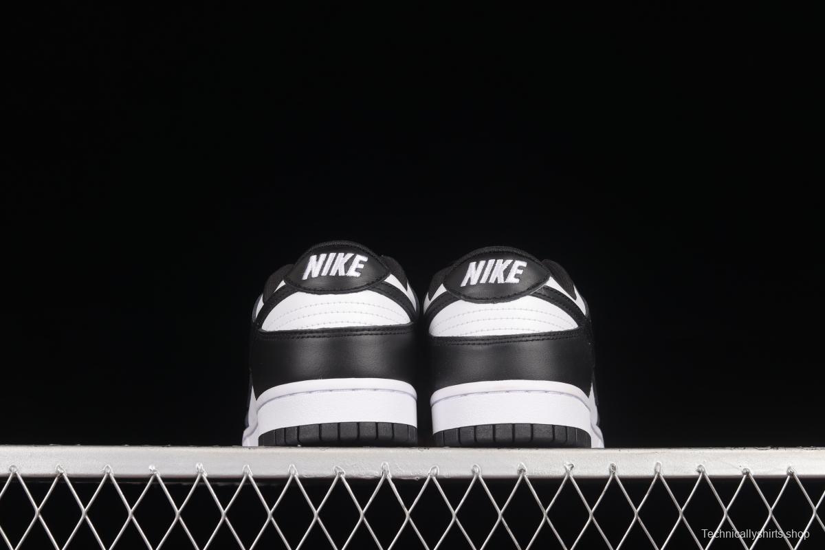 NIKE SB DUNK Low prm black and white panda SB buckle broken backboard fashion casual shoes DD1391-100