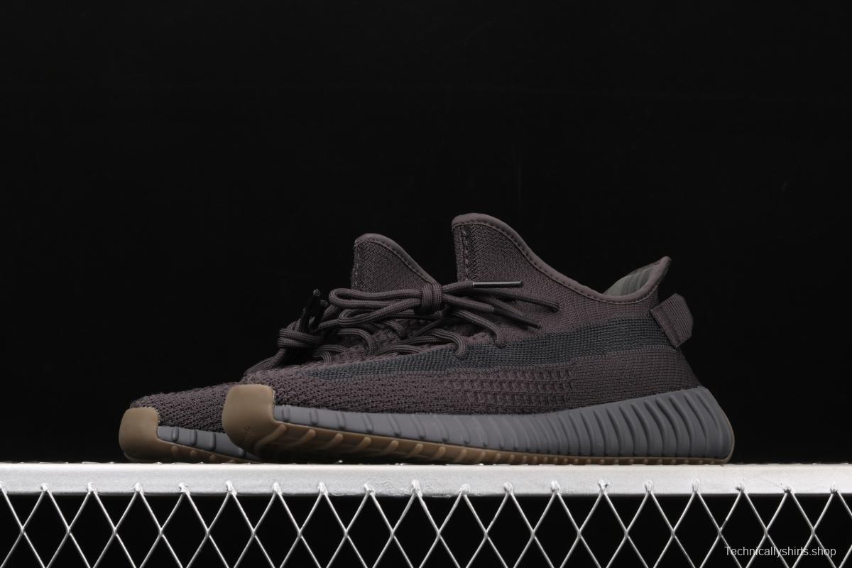Adidas Yeezy Boost 350V2 Cinder FY2903 Darth Coconut 350 second generation hollowed-out side transparent black angel color BASF Boost original