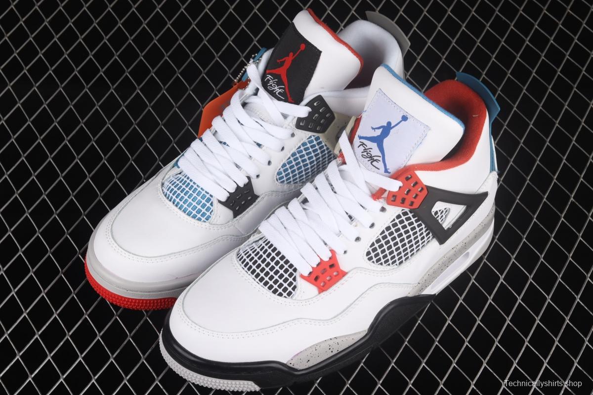 Air Jordan 4 What The first layer mandarin duck white cement CI1184-146,