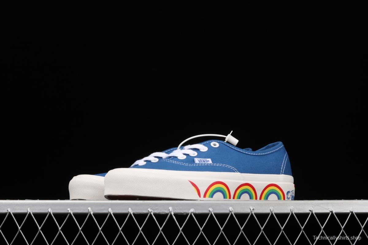 Vans Authentic blue rainbow Anaheim low-top casual board shoes VN0A54F241D