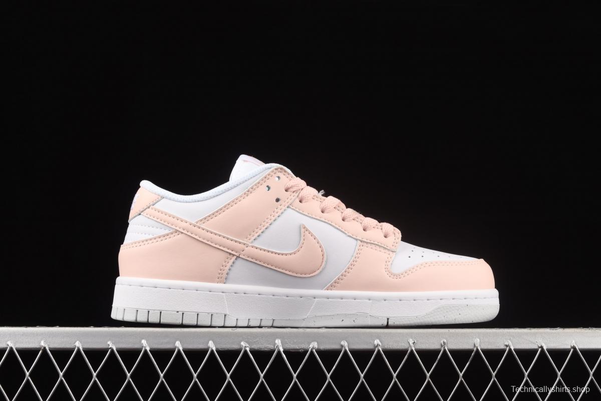 NIKE DUNK Low Next Nature white and pink SB rebound fashion casual board shoes DD1873-100