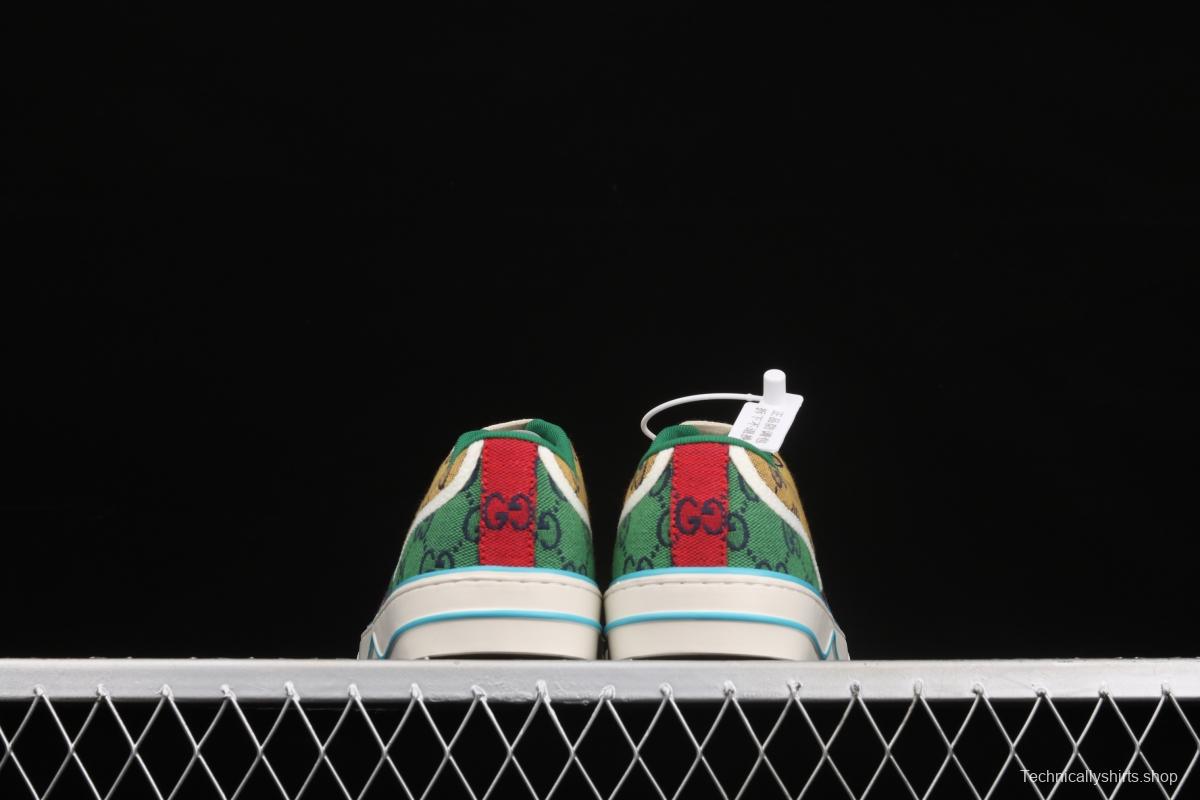 Gucci Tennis 1977 Print Sneaker canvas printed retro leisure sports board shoes 2UZ604275