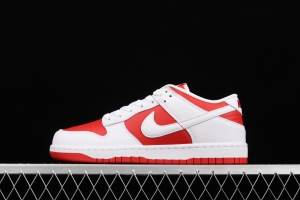 NIKE DUNK SB Low reverses white and red university red buckle rebound fashion leisure board shoes DD1391-600