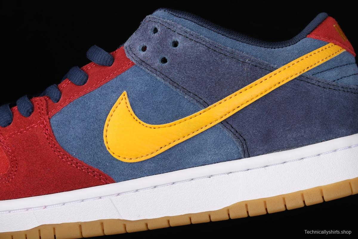 NIKE SB DUNK Low Barcelona Barcelona dress up color dunk series retro low-top skateboard shoes DJ0606-400