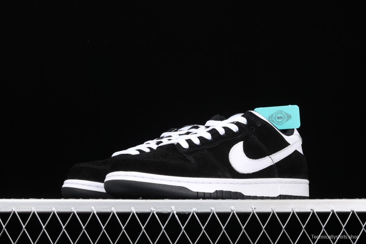 NIKE SB Zoom DUNK Low GS Snow Black and White Slam Dunk Series low side Leisure Sports Skateboard shoes 310569-020