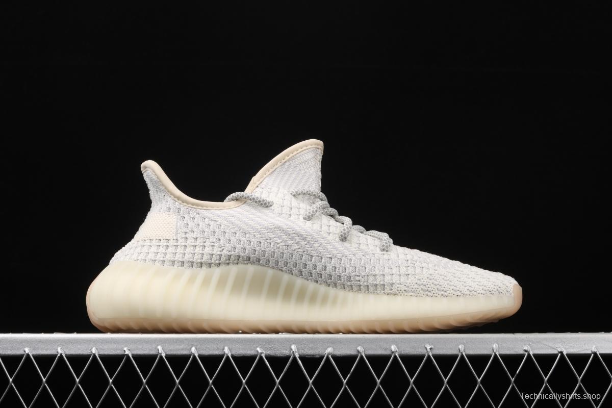 Adidas Yeezy 350 Boost V2 FU9161 Darth Coconut 350 second generation beard white hollowed-out angel color BASF Boost original