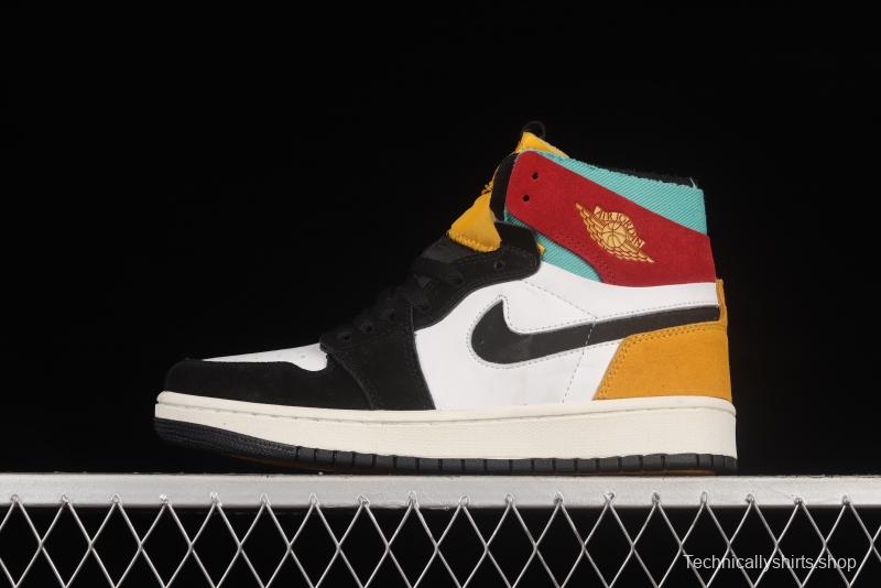 Air Jordan 1 Zoom CMFT White, Yellow and Red CT0978-016