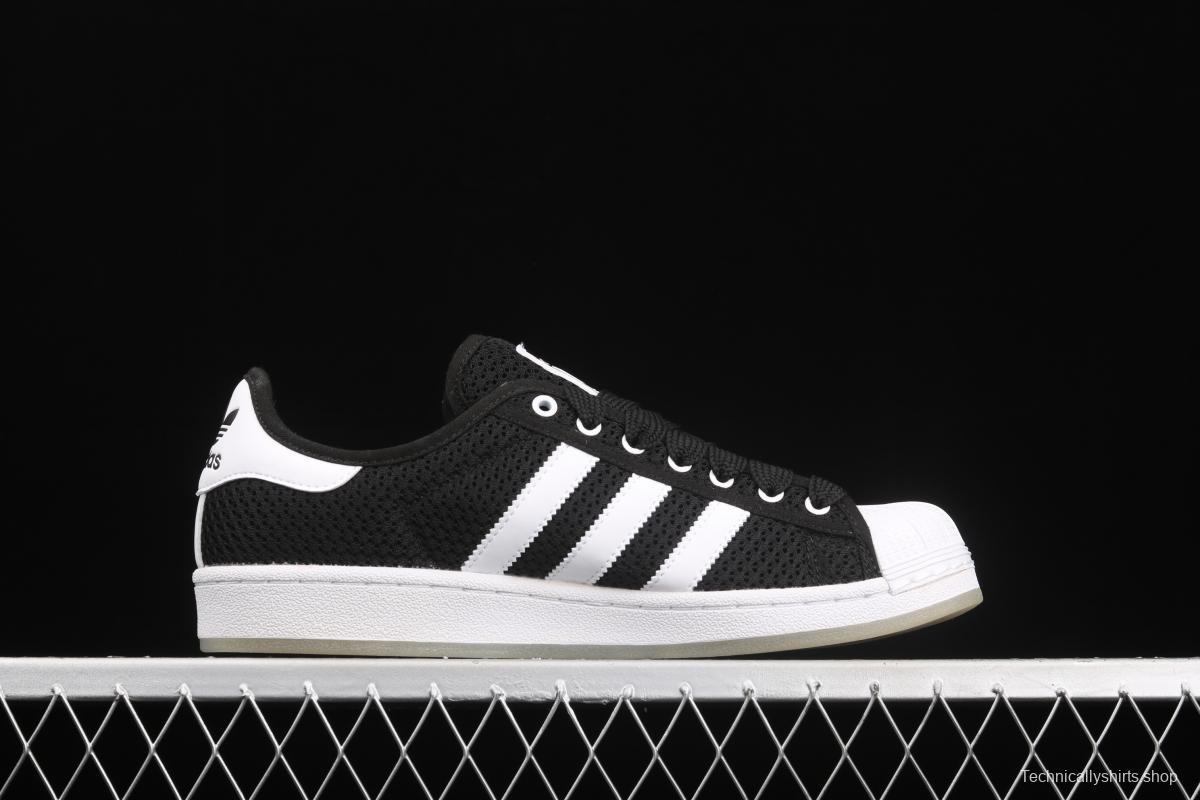 Adidas Originals Superstar S82584 shell head knitting breathable leisure board shoes