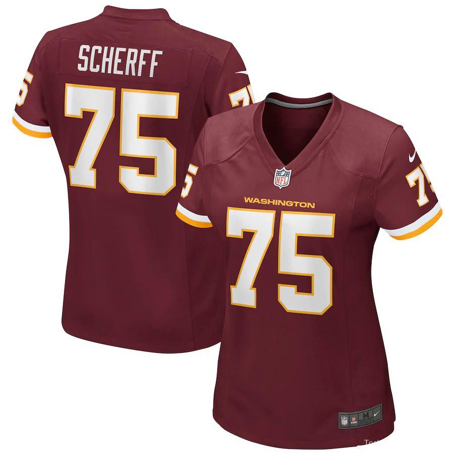 Women's Brandon Scherff Burgundy Player Limited Team Jersey