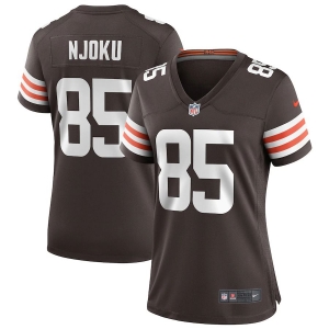 Women's David Njoku Brown Player Limited Team Jersey