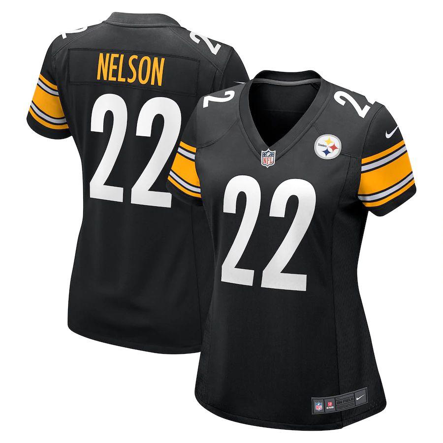 Women's Steven Nelson Black Player Limited Team Jersey