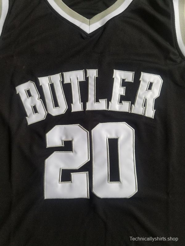 Gordon Hayward 20 Butler College Black Basketball Jersey