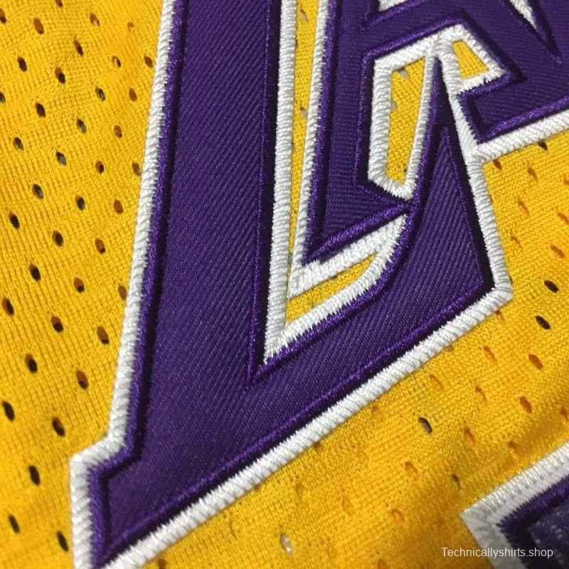 Men's Kobe Bryant Yellow Retro Classic Team Jersey