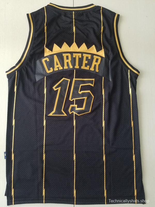 Vince Carter 15 1998-99 Throwback Classics Black Golden Edition Jersey