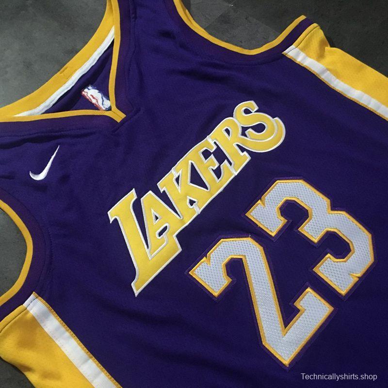 Men's LeBron James Purple Retro Classic Team Jersey