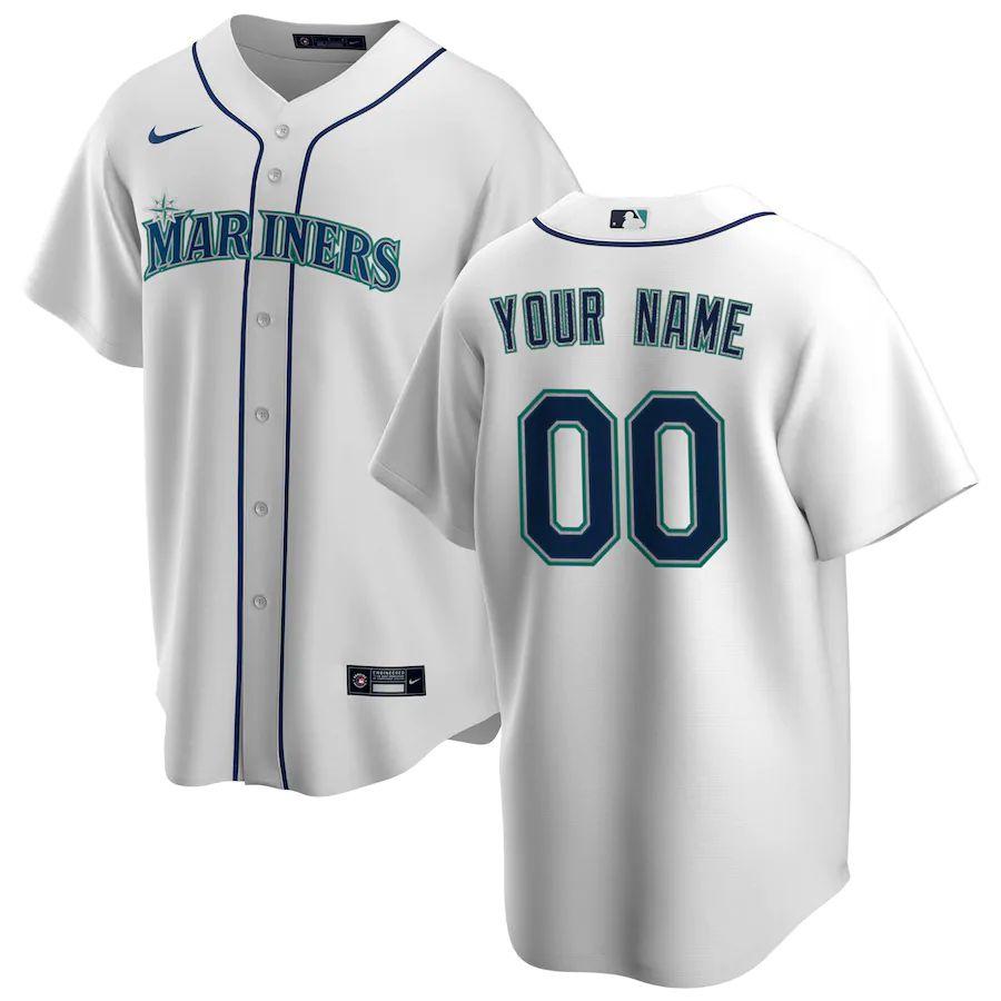 Youth White 2020 Home Custom Team Jersey
