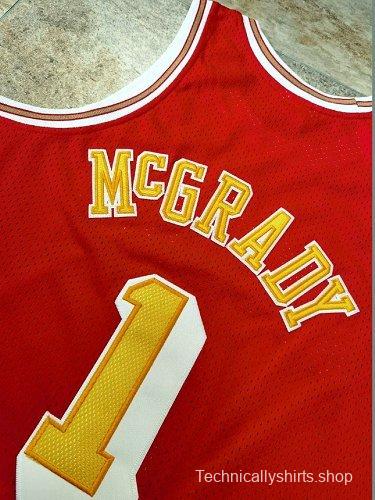 Men's Tracy McGrady Red Retro Classic Team Jersey