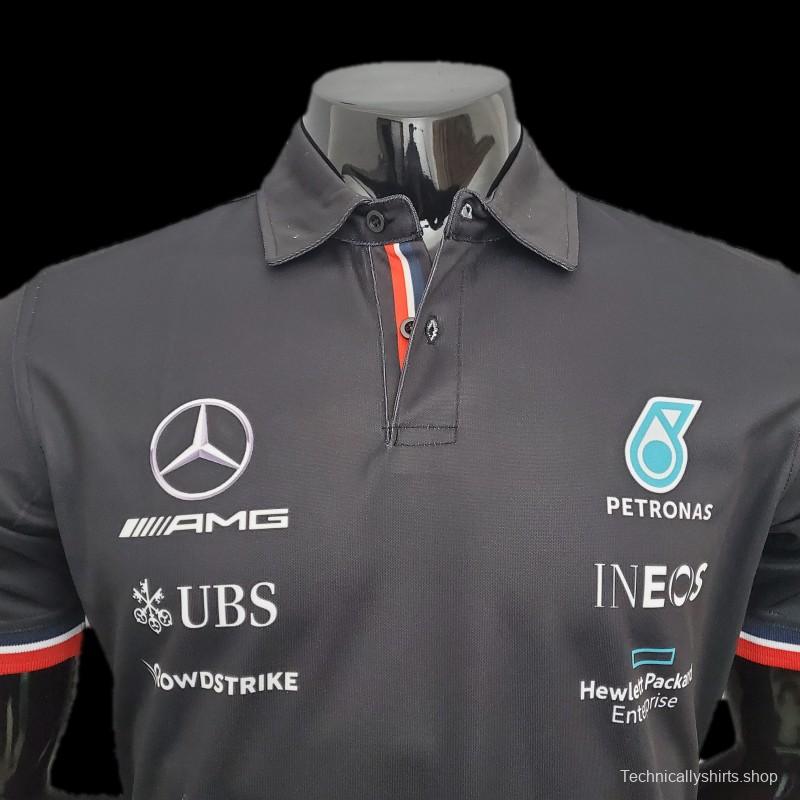 F1 Formula One Racing Suit; Mercedes POLO Black 