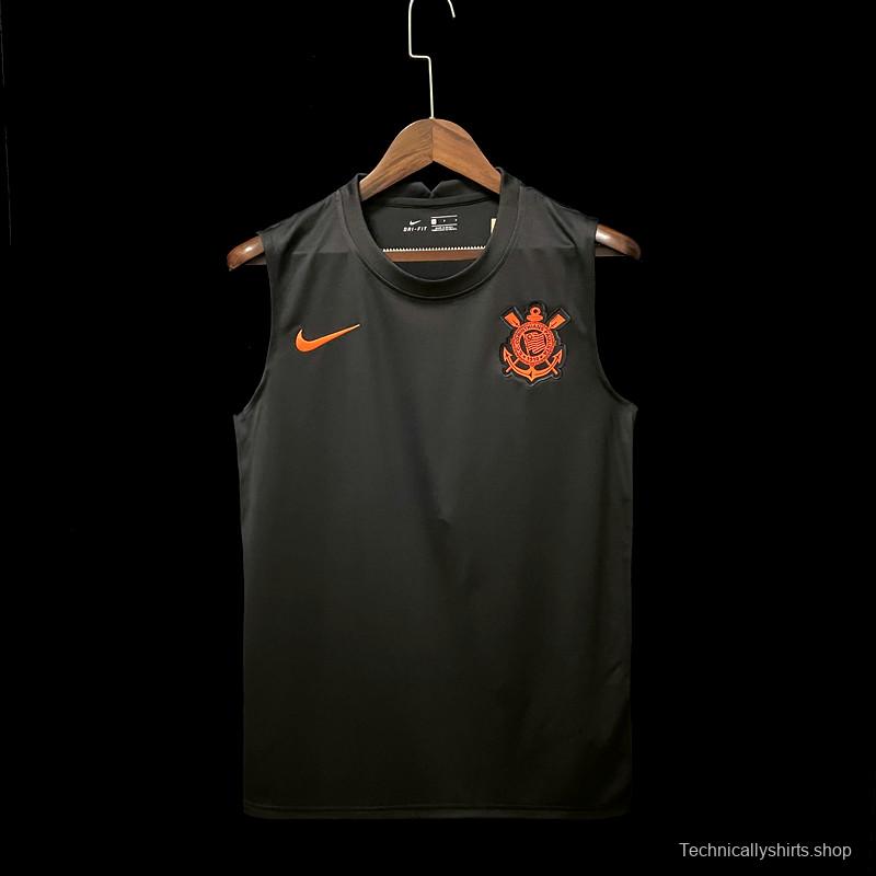 22/23 Corinthians Pre-match Training Black Vest 