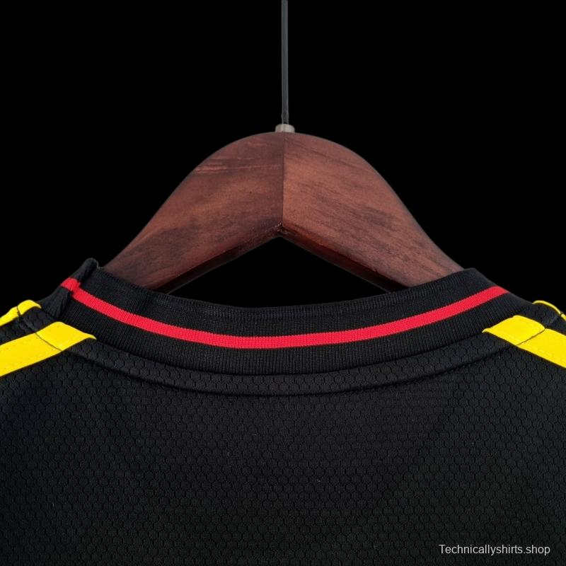 2022 Women Belgium Black Soccer Jersey