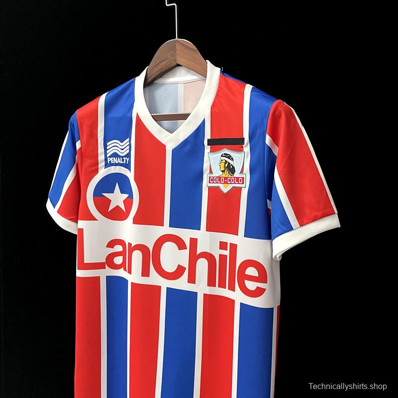 Retro 1986 Colo Colo home Soccer Jersey