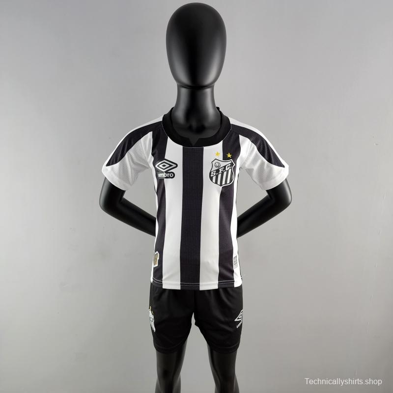 22/23 Santos Kids Kit Away Size 16-28 Soccer Jersey