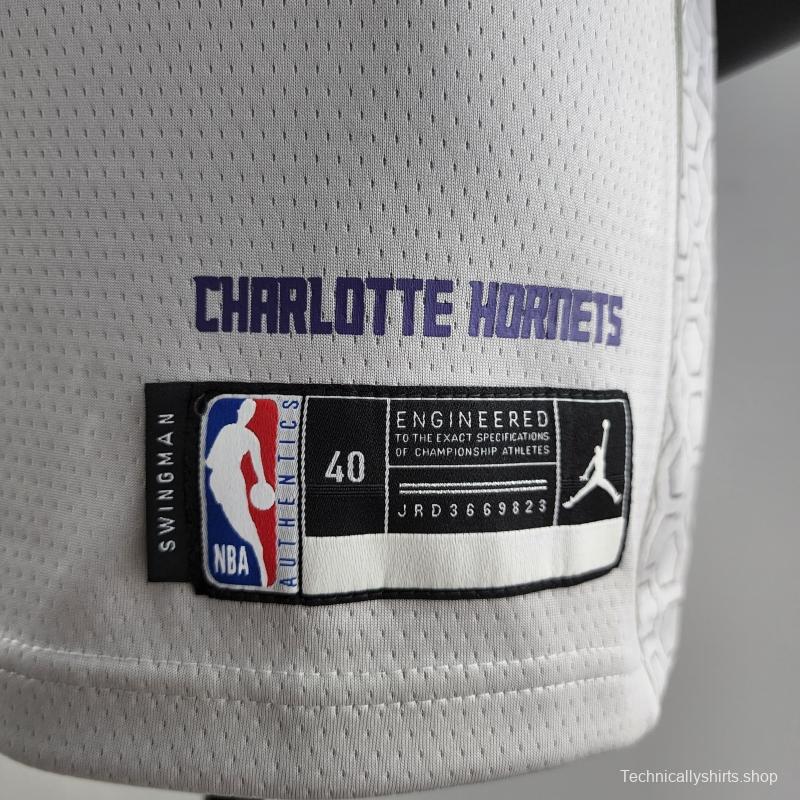 2019 Ball #1 Charlotte Hornets Grey NBA Jersey