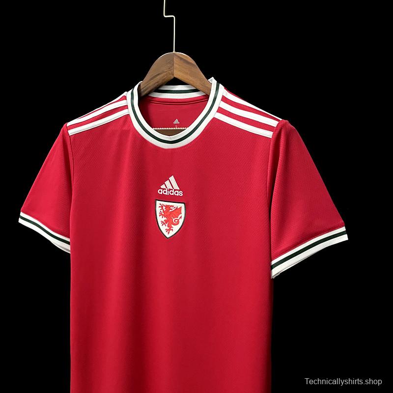 22/23 Wales Home Soccer Jersey