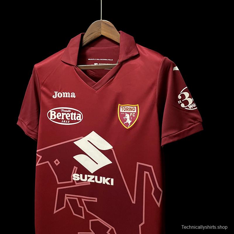 22/23 Torino Home Soccer Jersey