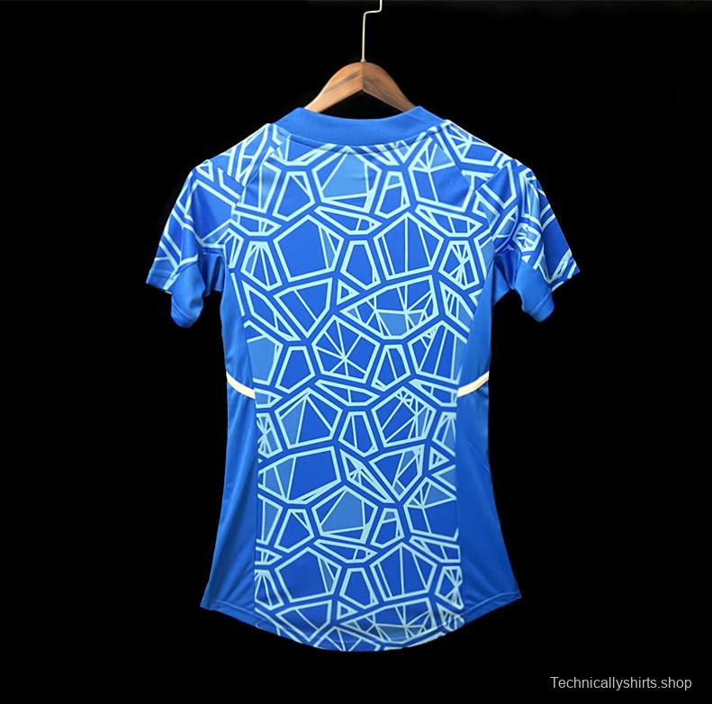 22/23 Woman Flamengo Blue Goalkeeper Jersey